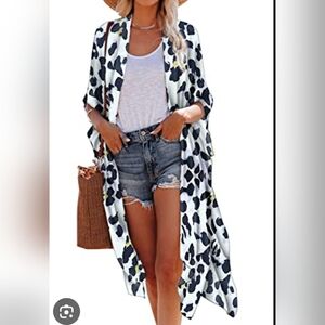 Leopard Print Kimono Cardigan